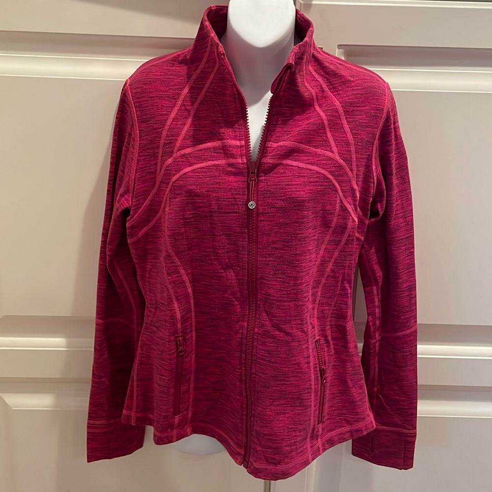 Lululemon Define jacket in pink sz 12